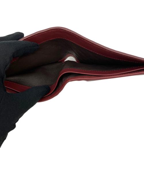 BOTTEGA VENETA（ボッテガベネタ）BOTTEGA VENETA (ボッテガベネタ) 2つ折り財布 レッドの古着・服飾アイテム