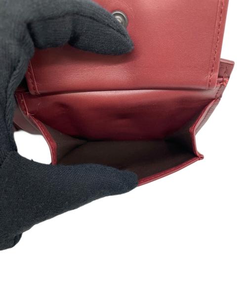 BOTTEGA VENETA（ボッテガベネタ）BOTTEGA VENETA (ボッテガベネタ) 2つ折り財布 レッドの古着・服飾アイテム