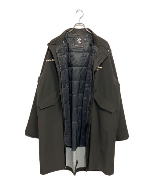 WHITE MOUNTAINEERING（ホワイトマウンテ二アニング）WHITE MOUNTAINEERING (ホワイトマウンテ二アニング) KiU (キウ) 3 LAYERED MODS COAT ブラック サイズ:SIZE Freeの古着・服飾アイテム