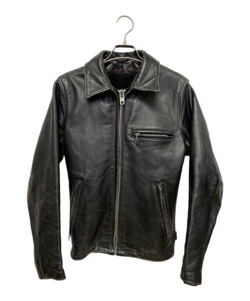 Schott（ショット）Schott (ショット) シングルライダースジャケット ブラック サイズ:SIZE 32の古着・服飾アイテム