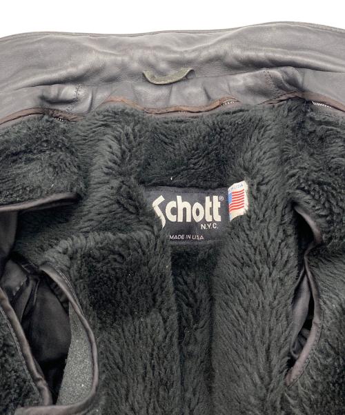 Schott（ショット）Schott (ショット) シングルライダースジャケット ブラック サイズ:SIZE 32の古着・服飾アイテム