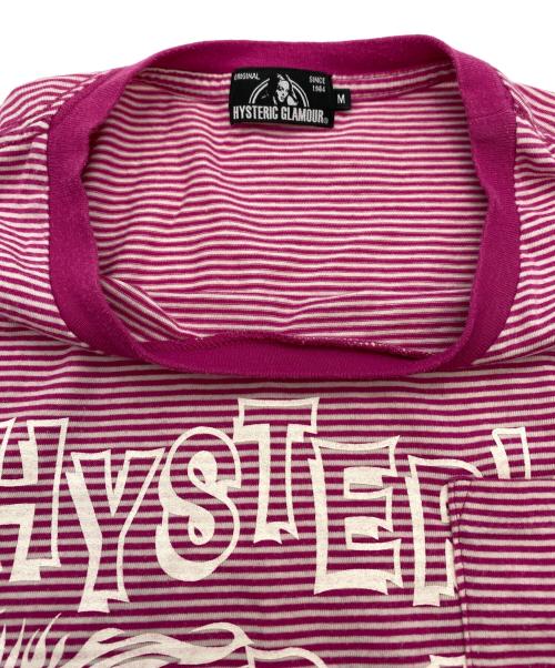 Hysteric Glamour（ヒステリックグラマー）Hysteric Glamour (ヒステリックグラマー) HYS DEVIL PT ポケ付きTシャツ レッド サイズ:Mの古着・服飾アイテム