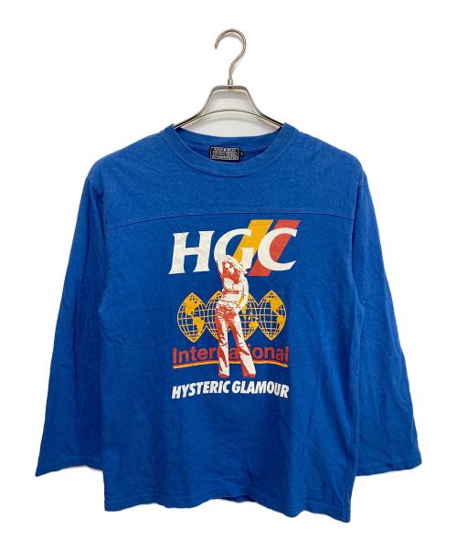 Hysteric Glamour（ヒステリックグラマー）Hysteric Glamour (ヒステリックグラマー) 長袖Tシャツ ブルー サイズ:SIZE Sの古着・服飾アイテム