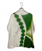 JUNYA WATANABE COMME des GARCONS(ジュンヤワタナベ コムデギャルソン）の古着「'00s ドルマンスリーブTシャツ」｜ホワイト×グリーン