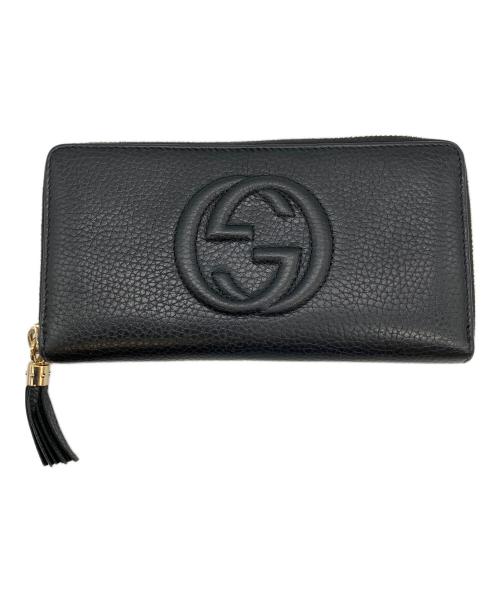 GUCCI（グッチ）GUCCI (グッチ) 長財布 ブラックの古着・服飾アイテム