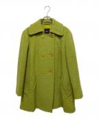 MAXMARA WEEKEND LINEマックスマーラウィークエンドライン）の古着「ジャカードミドルコート」｜グリーン