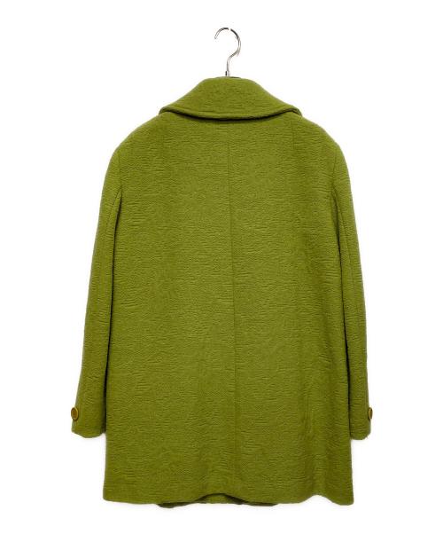 MAXMARA WEEKEND LINE（マックスマーラウィークエンドライン）MAXMARA WEEKEND LINE (マックスマーラウィークエンドライン) ジャカードミドルコート グリーン サイズ:SIZE 42の古着・服飾アイテム