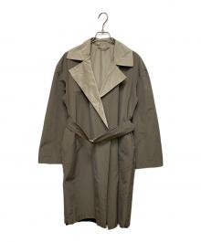 MaxMara（マックスマーラ）の古着「リバーシブルスプリングコート」｜グレー×グレージュ