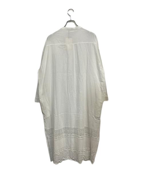 soulberry（ソウルベリー）soulberry (ソウルベリー) 24SS デニムと着るレースのスリットワンピース オフホワイト サイズ:SIZE L 未使用品の古着・服飾アイテム
