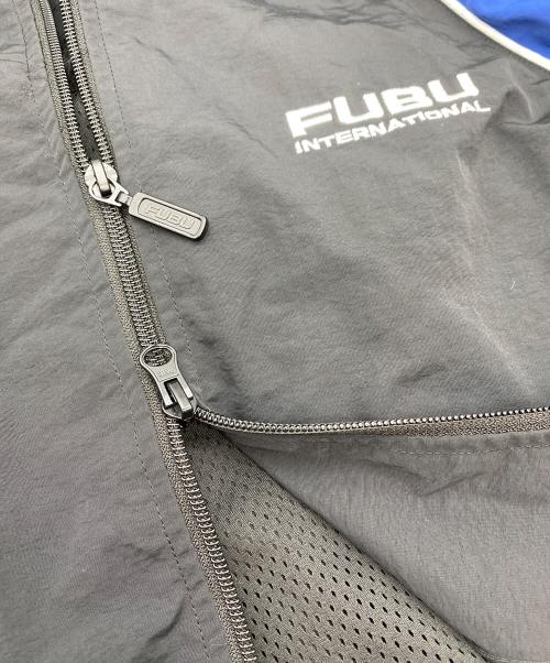 FUBU（フブ）FUBU (フブ) TRACK JACKET ブラック×ブルー サイズ:SIZE Lの古着・服飾アイテム