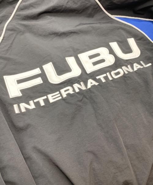 FUBU（フブ）FUBU (フブ) TRACK JACKET ブラック×ブルー サイズ:SIZE Lの古着・服飾アイテム