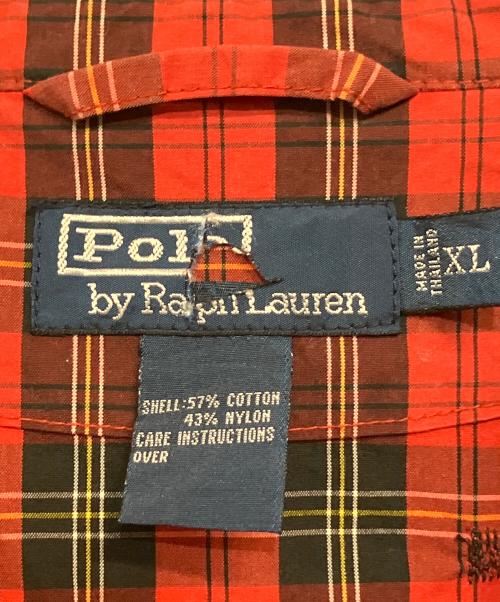 POLO RALPH LAUREN（ポロ・ラルフローレン）POLO RALPH LAUREN (ポロ・ラルフローレン) ビッグジャケット レッド×ブラック サイズ:SIZE XL (US)の古着・服飾アイテム