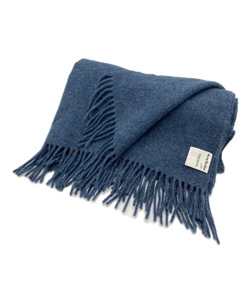 Acne studios（アクネ ストゥディオズ）Acne studios (アクネ ストゥディオズ) フリンジウールスカーフ ネイビーの古着・服飾アイテム