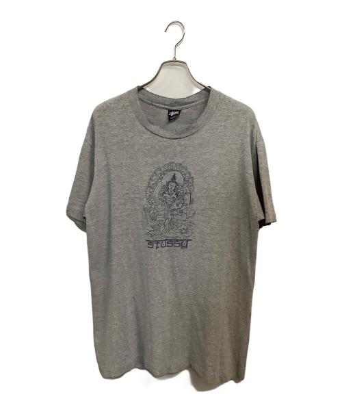 stussy（ステューシー）stussy (ステューシー) Tシャツ グレー サイズ:SIZE Lの古着・服飾アイテム