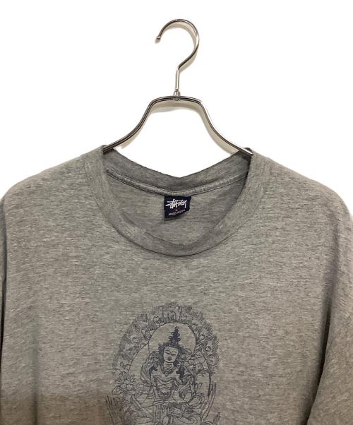 stussy（ステューシー）stussy (ステューシー) Tシャツ グレー サイズ:SIZE Lの古着・服飾アイテム
