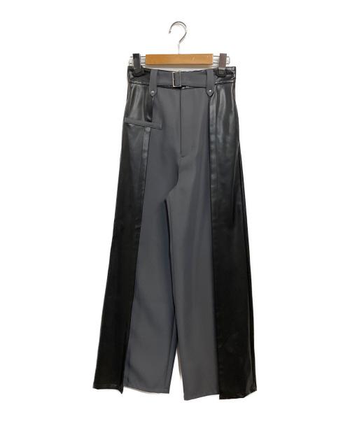 UNITED TOKYO（ユナイテッドトーキョー）UNITED TOKYO (ユナイテッドトーキョー) 23AW バイカラーコンビパンツ ブラック×グレー サイズ:SIZE 1 (S)の古着・服飾アイテム