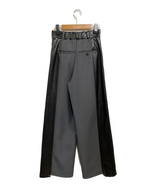 UNITED TOKYO（ユナイテッドトーキョー）UNITED TOKYO (ユナイテッドトーキョー) 23AW バイカラーコンビパンツ ブラック×グレー サイズ:SIZE 1 (S)の古着・服飾アイテム