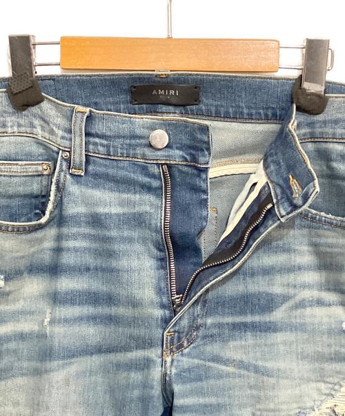 AMIRI（アミリ）AMIRI (アミリ) ダメージデニムパンツ インディゴ サイズ:SIZE 86cm (W34)の古着・服飾アイテム