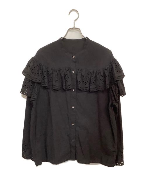 JOURNAL STANDARD（ジャーナルスタンダード）JOURNAL STANDARD (ジャーナルスタンダード) 25SS カットワークレースフリルブラウス ブラック サイズ:SIZE Freeの古着・服飾アイテム