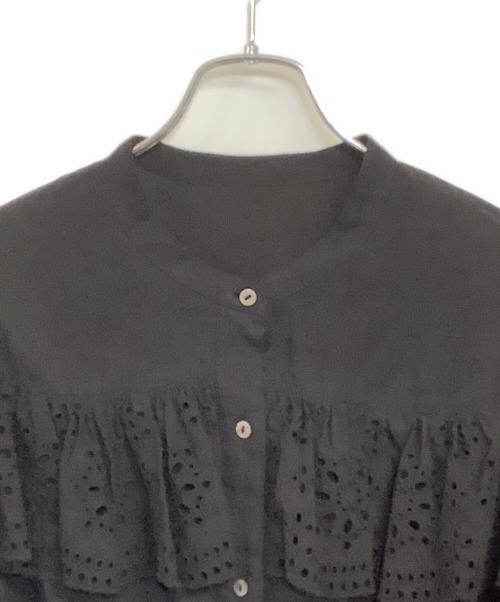 JOURNAL STANDARD（ジャーナルスタンダード）JOURNAL STANDARD (ジャーナルスタンダード) 25SS カットワークレースフリルブラウス ブラック サイズ:SIZE Freeの古着・服飾アイテム