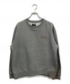 stussyステューシー）の古着「00'sクルーネックスウェット」｜グレー