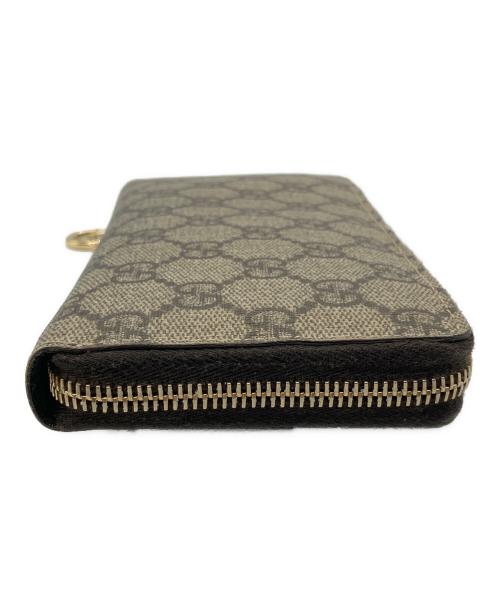 GUCCI（グッチ）GUCCI (グッチ) ラウンドファスナー財布 ベージュの古着・服飾アイテム