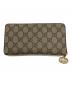 GUCCI (グッチ) ラウンドファスナー財布 ベージュ：15000円
