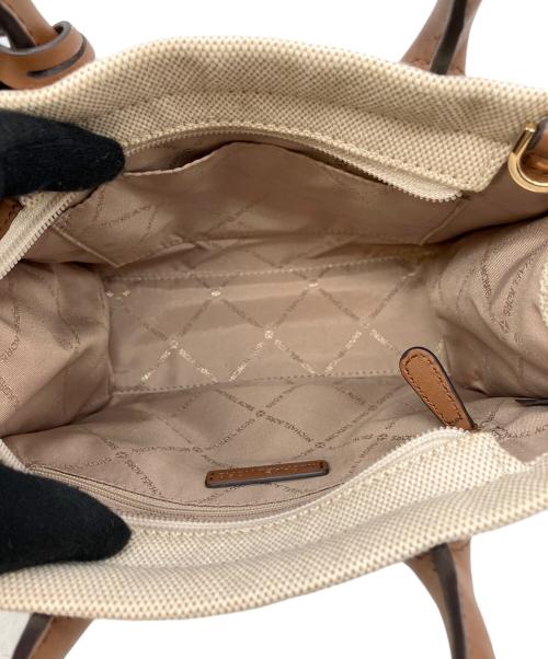 MICHAEL KORS（マイケル・コース）MICHAEL KORS (マイケル・コース) 2WAYショルダーバッグ ブラウン×ベージュの古着・服飾アイテム
