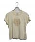 KENZO（ケンゾー）の古着「'00s Small T-Shirt Flock Tiger」｜アイボリー
