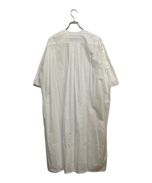 ticca（ティッカ）ticca (ティッカ) キーネック ノーカラーワンピース ホワイト サイズ:SIZE Freeの古着・服飾アイテム