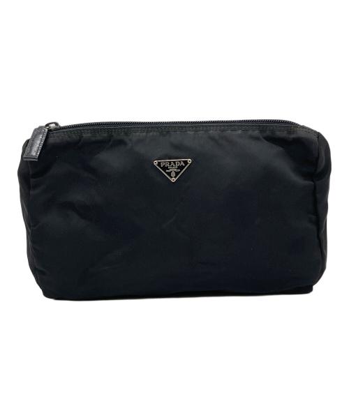 PRADA（プラダ）PRADA (プラダ) コスメポーチ ブラックの古着・服飾アイテム