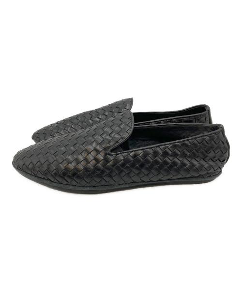 BOTTEGA VENETA（ボッテガベネタ）BOTTEGA VENETA (ボッテガベネタ) レザースリッポン ブラック サイズ:SIZE 43 (28cm)の古着・服飾アイテム