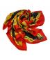 中古・古着 VERSACE (ヴェルサーチェ) スカーフ ブラック×レッド：5000円