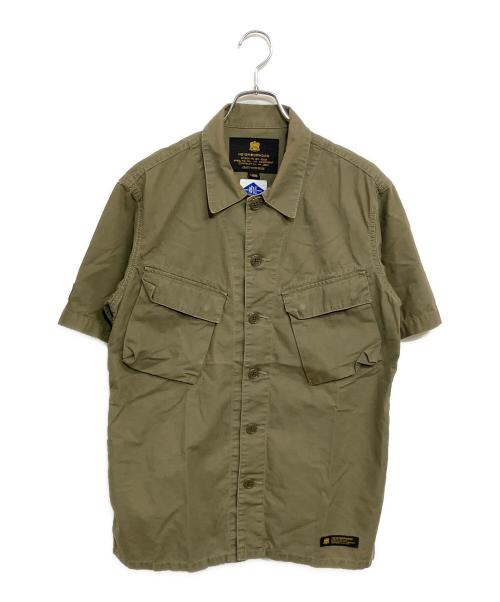 NEIGHBORHOOD（ネイバーフッド）NEIGHBORHOOD (ネイバーフッド) MADNESS (マッドネス) 半袖シャツ グリーン サイズ:SIZE Lの古着・服飾アイテム
