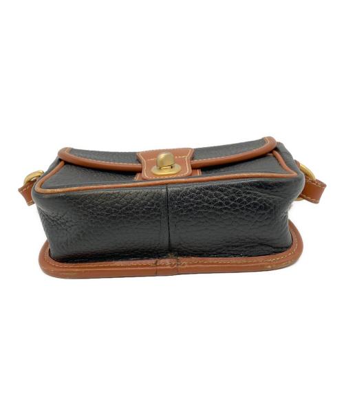COACH（コーチ）COACH (コーチ) ターンロックバイカラーミニショルダー ブラック×ブラウンの古着・服飾アイテム
