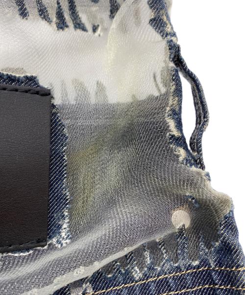 DIESEL（ディーゼル）DIESEL (ディーゼル) デニム&シースルースカート ブルー サイズ:SIZE 61cm (W24 S) 未使用品の古着・服飾アイテム