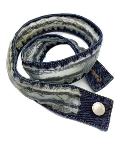 DIESEL（ディーゼル）DIESEL (ディーゼル) デニム&シースルースカート ブルー サイズ:SIZE 61cm (W24 S) 未使用品の古着・服飾アイテム