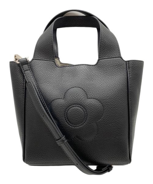 MARY QUANT（マリークヮント）MARY QUANT (マリークヮント) インナースエードデイジー2WAYミニトート ブラック 未使用品の古着・服飾アイテム