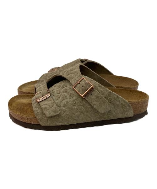 BIRKENSTOCK（ビルケンシュトック）BIRKENSTOCK (ビルケンシュトック) BEAMS (ビームス) Zurich BONE PATTERN オリーブ サイズ:SIZE 24cmの古着・服飾アイテム
