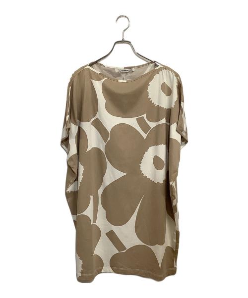marimekko（マリメッコ）marimekko (マリメッコ) 25SS Palisadi Unikko ワンピース ブラウン サイズ:SIZE Sの古着・服飾アイテム