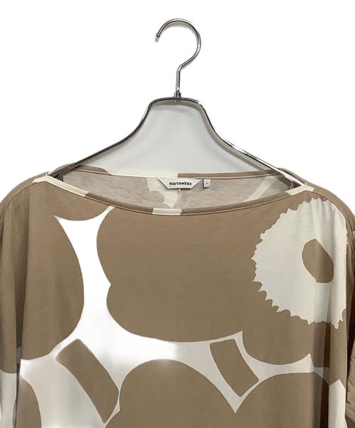 marimekko（マリメッコ）marimekko (マリメッコ) 25SS Palisadi Unikko ワンピース ブラウン サイズ:SIZE Sの古着・服飾アイテム