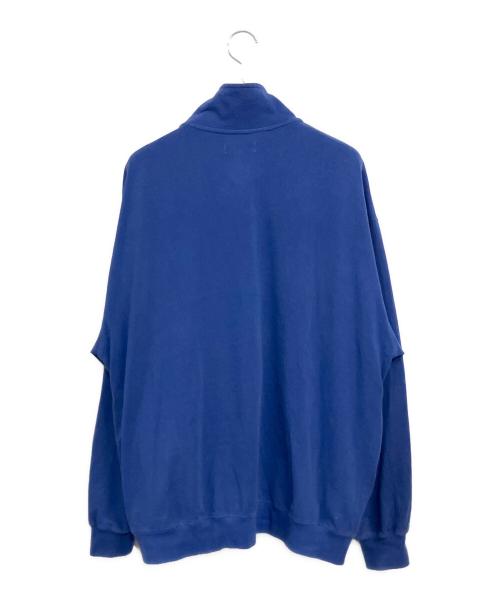 CAHLUMN（カウラム）CAHLUMN (カウラム) 3/4ジップスウェットシャツ ブルー サイズ:SIZE Lの古着・服飾アイテム