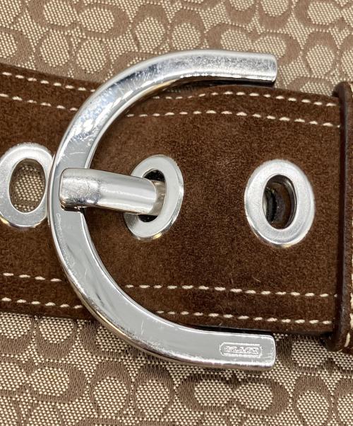 COACH（コーチ）COACH (コーチ) ショルダーバッグ ブラウン×ベージュの古着・服飾アイテム