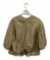 DRAWER (ドゥロワー) シルクミックス ノーカラージャケット カーキ サイズ:SIZE 36 (S)：11000円