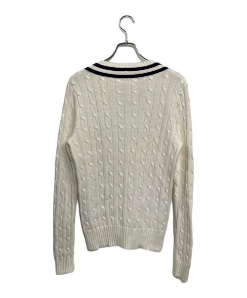 RALPH LAUREN（ラルフローレン）RALPH LAUREN (ラルフローレン) 厚手ニット ホワイト サイズ:SIZE LL (US L)の古着・服飾アイテム