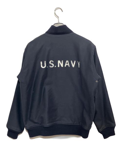 HOUSTON（ヒューストン）HOUSTON (ヒューストン) N-1デッキジャケット ネイビー サイズ:SIZE 38 (M)の古着・服飾アイテム