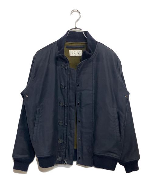 HOUSTON（ヒューストン）HOUSTON (ヒューストン) N-1デッキジャケット ネイビー サイズ:SIZE 38 (M)の古着・服飾アイテム