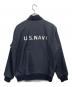 HOUSTON (ヒューストン) N-1デッキジャケット ネイビー サイズ:SIZE 38 (M)：10000円