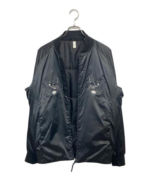 adidas（アディダス）adidas (アディダス) ALL BLACKS スカジャン ブラック サイズ:SIZE Lの古着・服飾アイテム