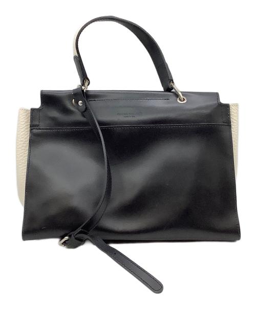 GIANNI CHIARINI（ジャンニ キアリーニ）GIANNI CHIARINI (ジャンニ キアリーニ) ショルダーバッグ ブラック×アイボリーの古着・服飾アイテム
